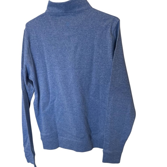 NWT Collars & Co Royal Blue Cloud Textured Quarter Zip Pullover Medium - Picture 3 of 5